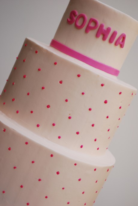 Close up Dot Cake