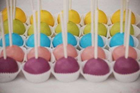 Rainbow cake pops
